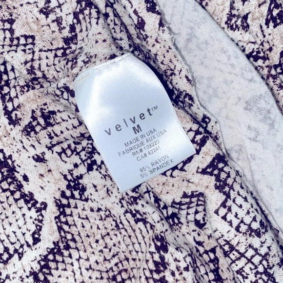 Velvet snake print dress size medium - Picture 5 of 8